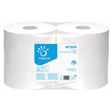 Papernet toiletpapier Special Maxi Jumbo, 2-laags, 1180 vellen, pak van 6 rollen