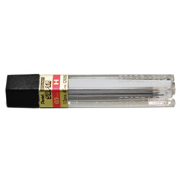 Pentel mines, 0,5 mm, B, étui de 12 piècess