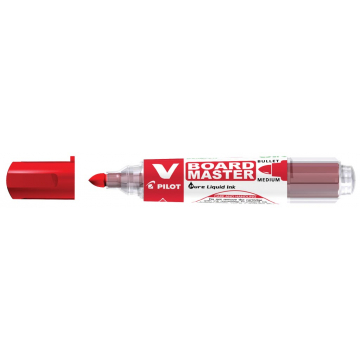 Pilot V-Board Master marqueur pour tableau blanc, pointe ronde, 2,3 mm, rouge