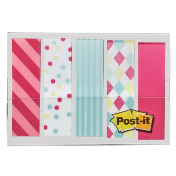 Post-it Index, Candy Collection, ft 11,9 mm x 43,2mm, 5 x 20 onglets