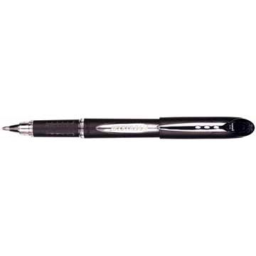 Uni-ball roller Jetstream noir, largeur de trait: 0,45 mm, écriture moyenne, bille 1 mm, grip en caout...