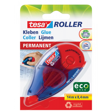 Tesa lijmroller Eco roller permanent