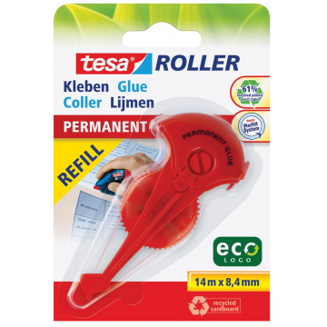 Tesa lijmroller Eco vulling permanent