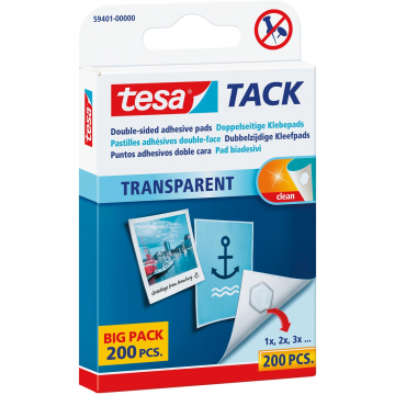 Tesa Tack kleefpads, blister van 200 stuks