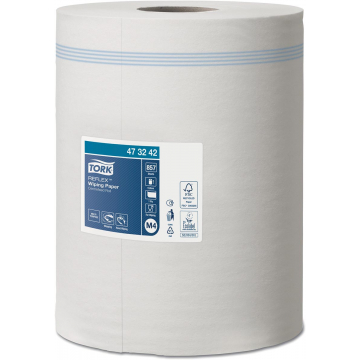 Tork Reflex Wiping poetspapier, centerfeed, 1-laags, systeem M4, pak van 6 rollen