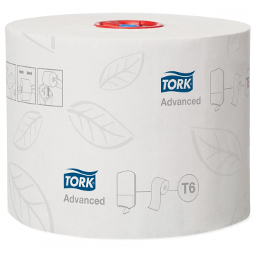Tork papier hygiénique Mid-Size, 2 plis, 100 m, système T6, paquet de 27 rouleaux
