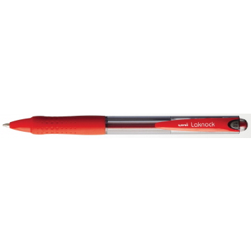 Uni-ball balpennen Laknock schrijfbreedte 0,4 mm, schrijfpunt: 1 mm, medium punt, rood