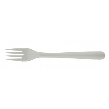 Vork uit CPLA, 19 cm, wit, pak van 50 stuks