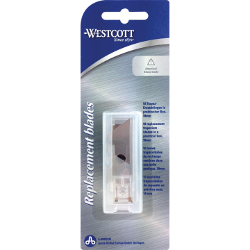 Westcott vervangmesjes voor diverse cutters, 10 stuks