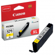 Canon cartouche d'encre CLI-571XL, 375 photos, OEM 0334C001, jaune