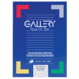 Gallery étiquettes blanches ft 105 x 42,3 mm (l x h), coins carrés, 14 par feuille