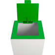 V-Part couvercle à clapet pour poubelle modulaire 85 l et 90 l, vert