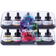 Talens Ecoline peinture à l'eau flacon de 30 ml, set de 10 flacons en couleurs assorties