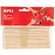 Apli bâtonnets en bois jumbo naturel, blister de 40 pièces
