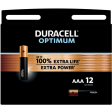 Duracell batterij Optimum AAA, blister de 12 pièces