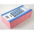 Carnets pour vestiaire numéros de 1 à 500, cerise