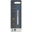 Parker recharge pour roller, pointe moyenne, bleu, sous blister