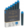 Parker Quink Mini cartouches d'encre bleu, boîte de 6 pièces