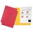 Esselte chemise de classement rouge, carton de 180 g/m², paquet de 100 pièces