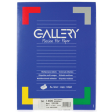 Gallery étiquettes blanches ft 99,1 x 38,1 mm (l x h), coins arrondis, 14 par feuille
