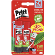 Pritt bâton de colle, 22 g, blister de 2 pièces, remise de 30 %