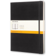 Moleskine carnet de notes, ft 19 x 25 cm, ligné, couverture solide, 192 pages, noir