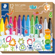 Staedtler Noris feutres 328 JUMBO, 12 feutres
