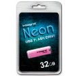 Integral Neon clé USB 2.0, 32 Go, rose