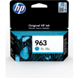 HP cartouche d'encre 963, 700 pages, OEM 3JA23AE, cyan
