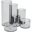 MAULtubo organisateur de bureau, 6 compartiments, Ø15x12,5 cm, transparent
