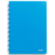 Atoma Trendy cahier, ft A4, 144 pages, quadrillé 5 mm, transparant turkoois