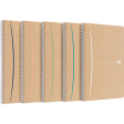 Oxford Touareg cahier à reliure spirale, 180 pages ft A4, ligné, couleurs assorties