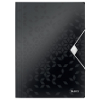 Leitz WOW chemise à élastiques et rabats, noir
