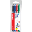 STABILO pointMax stylo feutre, étui de 4 pièces en couleurs classiques assorties