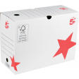 Pergamy boîte à archives, 15 x 25 x 33 cm (l x h x p), blanc, montage manuel