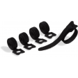 Durable Cavoline Grip Tie attache-câble auto-grippant, noir, paquet de 5 pièces