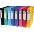 Exacompta boîte de classement Exabox 8 couleurs assorties: jaune, rouge, rose, pourpre, bleu, turquois...
