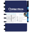 Correctbook A5 Original: cahier effaçable / réutilisable, ligné, Midnight Blue (bleu marine)
