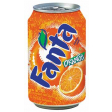 Fanta Orange boisson rafraîchissante, canette de 33 cl, paquet de 24 pièces