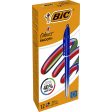 BIC Colours Smooth Gradiant stylo bille 4 couleurs, moyen, bleu