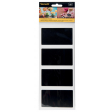 Securit ardoise auto-collant, rectangulaire, blister de 8 pièces