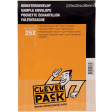 Cleverpack pochettes échantillons, ft 229 x 324 x 38 mm, avec bande adhésive, blanc, paquet de 25 pièces