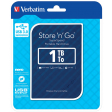 Verbatim disque dur 3.0 Store 'n' Go, 1 To, bleu rayé