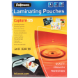 Fellowes pochette à plastifier Capture125 ft A3, 250 microns (2 x 125 microns), paquet de 25 pièces
