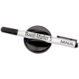 MAUL Brosse d'effaçage magnetique avec marqueur tableaux blanc S, noir