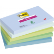 Post-it Super Sticky notes Oasis, 90 feuilles, ft 76 x 127 mm, couleurs assorties, paquet de 5 blocs