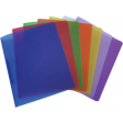 Alpha classeur à anneaux, pour ft A4, en PP, 2 anneaux de 25 mm, couleurs assorties tranparentes