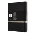 Moleskine carnet de notes professional, ft 19 x 25 cm, ligné, couverture solide, 189 pages, noir
