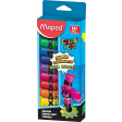 Maped Color'Peps gouache, tubes de 12 ml, boîte distributrice avec 12 tubes en couleurs assorties