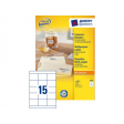 Etiket Avery Zweckform 3669 70x50.8mm wit 1500stuks
